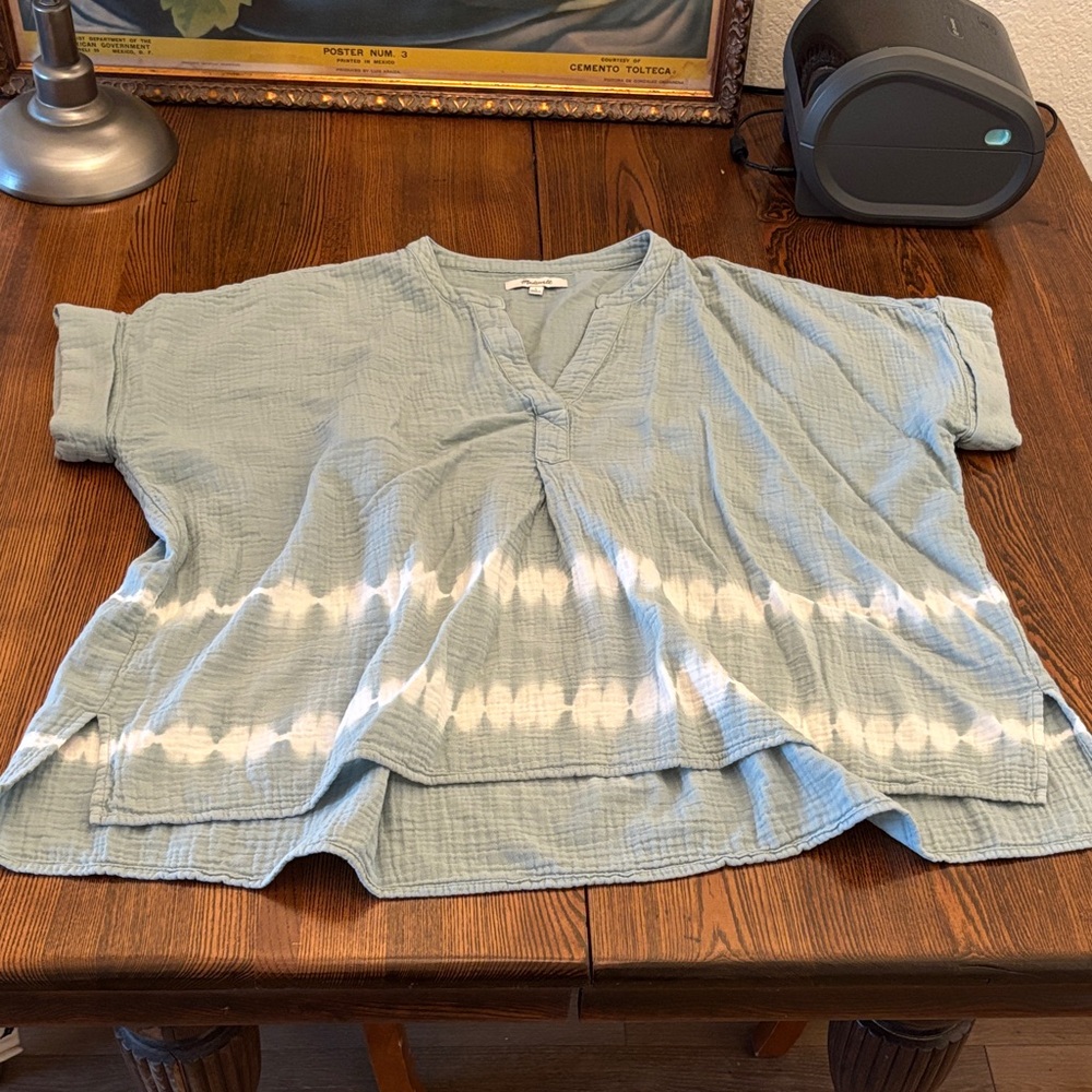Madewell Light Blue Short Sleeved Top